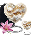 Abstract heart-shaped urn