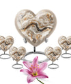 Vibrant Swirl Heart Memorial Urn for Ashes