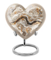 Vibrant Swirl Heart Memorial Urn for Ashes