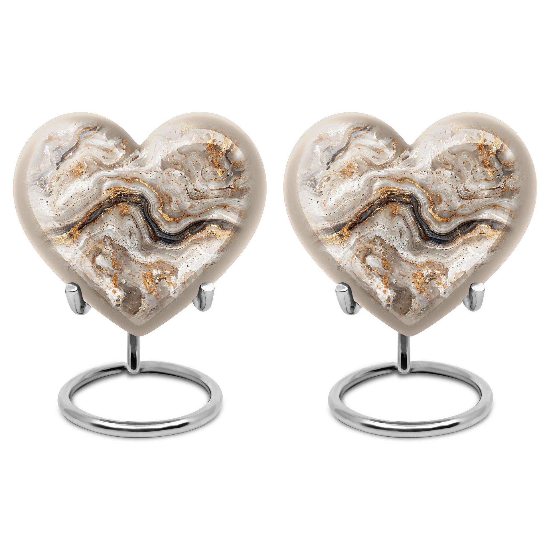 Vibrant Swirl Heart Memorial Urn for Ashes