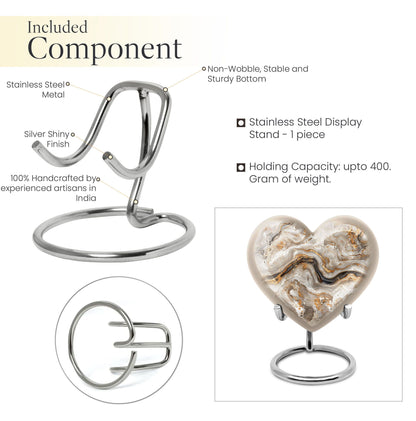 Vibrant Swirl Heart Memorial Urn for Ashes