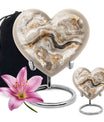 Vibrant Swirl Heart Memorial Urn for Ashes