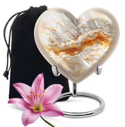 Vibrant Swirl Heart Urn