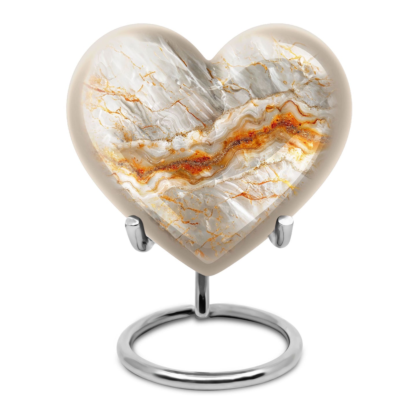 Vibrant Swirl Heart Urn