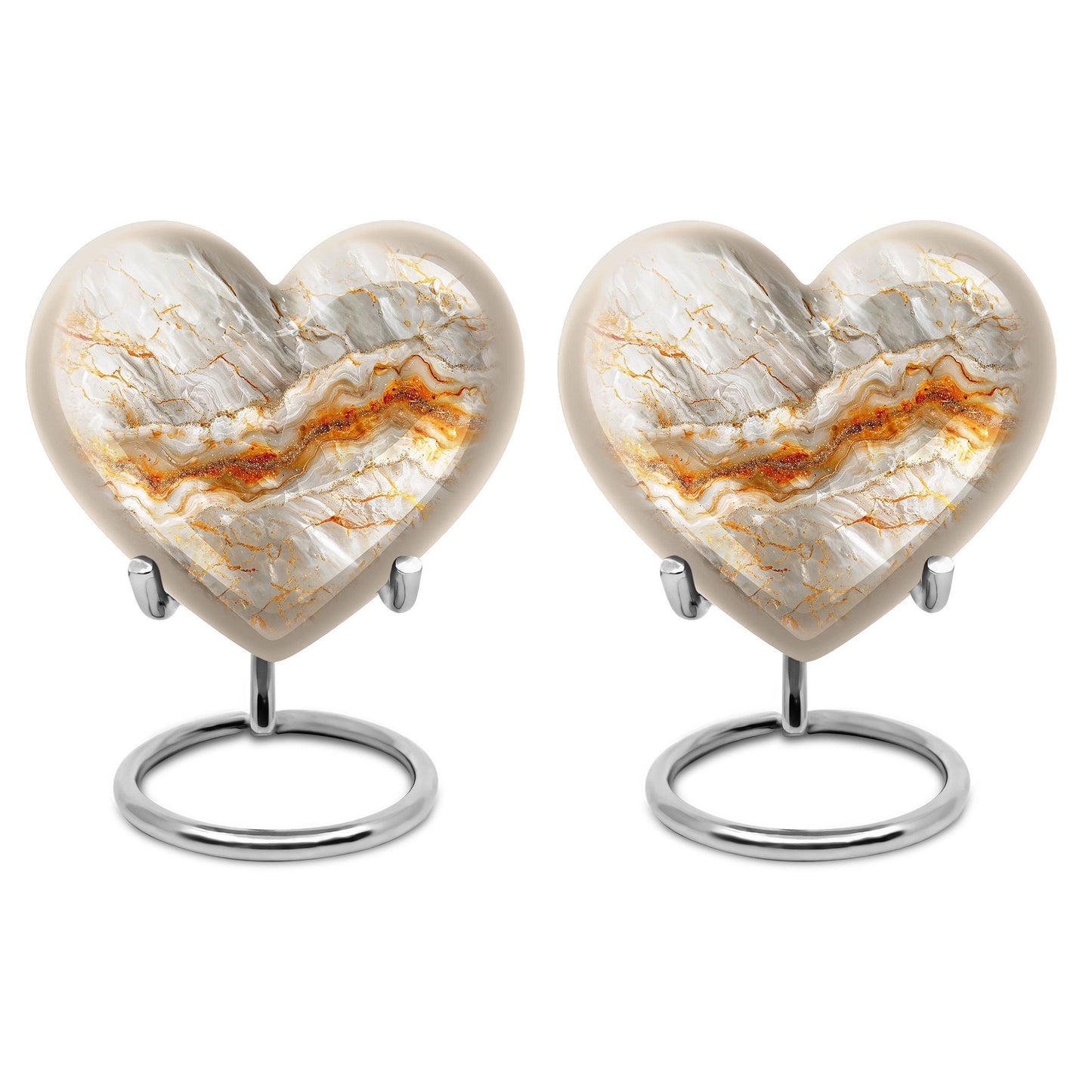 Vibrant Swirl Heart Urn