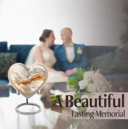 Vibrant Swirl Heart Urn