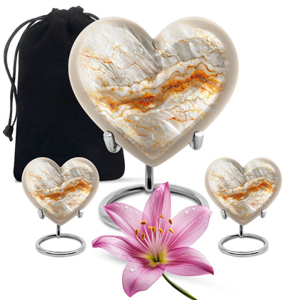 Vibrant Swirl Heart Urn