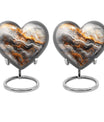 Vibrant Swirl Heart Urn for human ashes