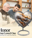 Vibrant Swirl Heart Urn for human ashes
