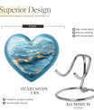 Swirl Heart Urn for human ashes