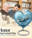 Swirl Heart Urn for human ashes