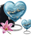 Swirl Heart Urn for human ashes