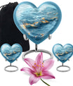 Swirl Heart Urn for human ashes