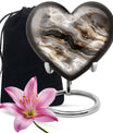 Vibrant Swirl Heart Urn
