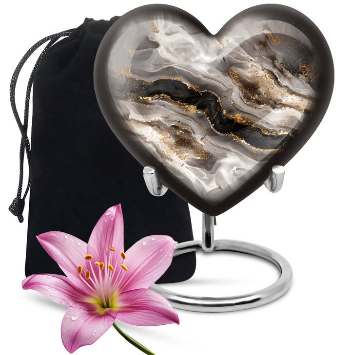 Vibrant Swirl Heart Urn
