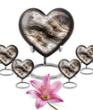 Vibrant Swirl Heart Urn