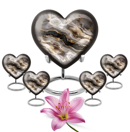 Vibrant Swirl Heart Urn
