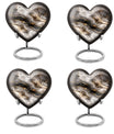 Vibrant Swirl Heart Urn