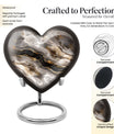 Vibrant Swirl Heart Urn