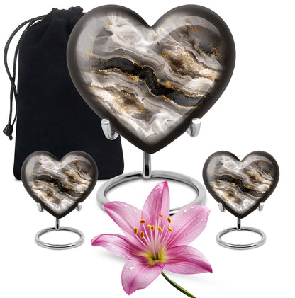 Vibrant Swirl Heart Urn