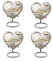 Vibrant Swirl Heart-Shaped Cremation Urn for human ashes