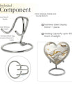 Vibrant Swirl Heart-Shaped Cremation Urn for human ashes