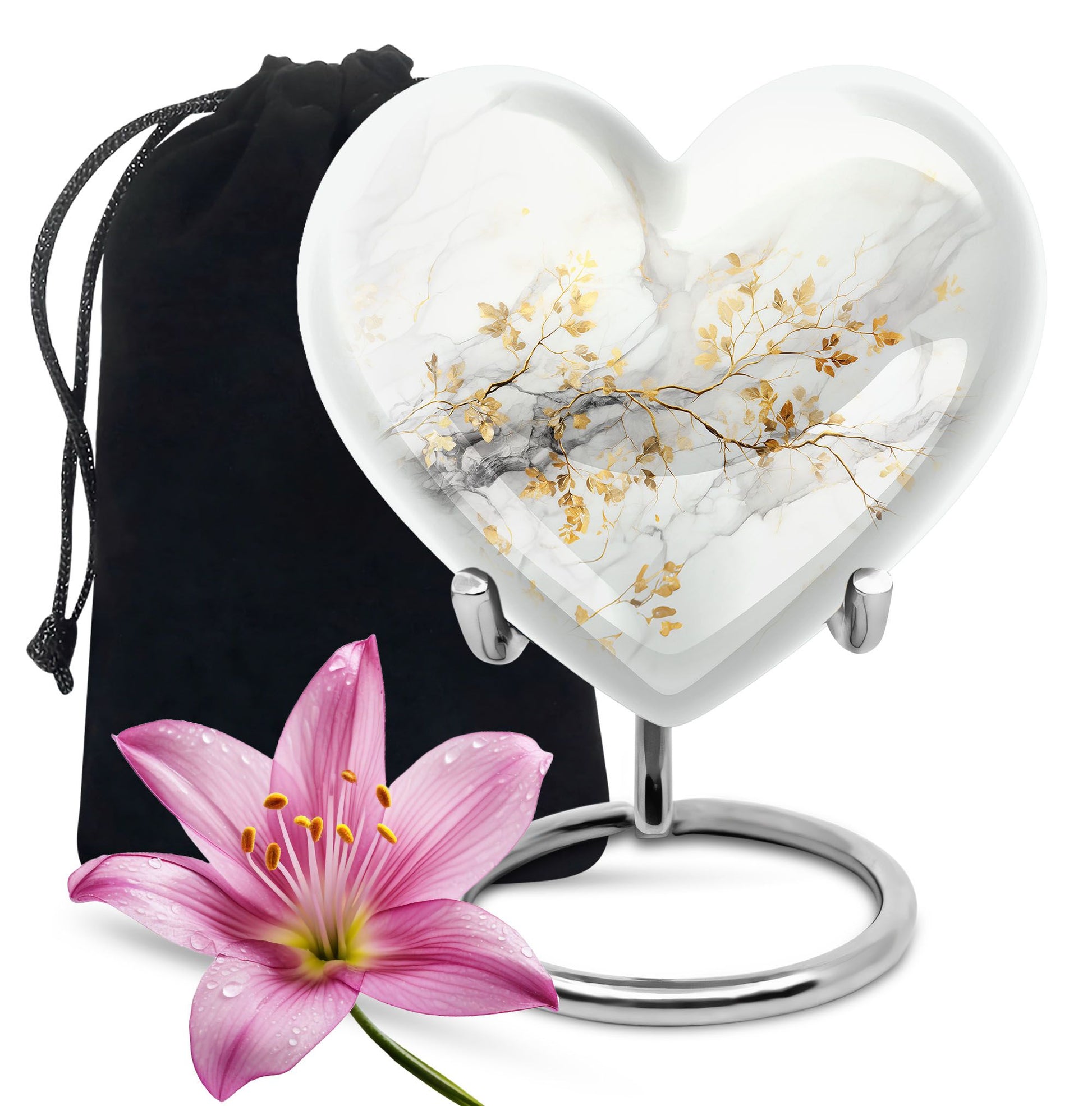 Vibrant Swirl 10-inch Heart Urn