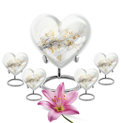 Vibrant Swirl 10-inch Heart Urn