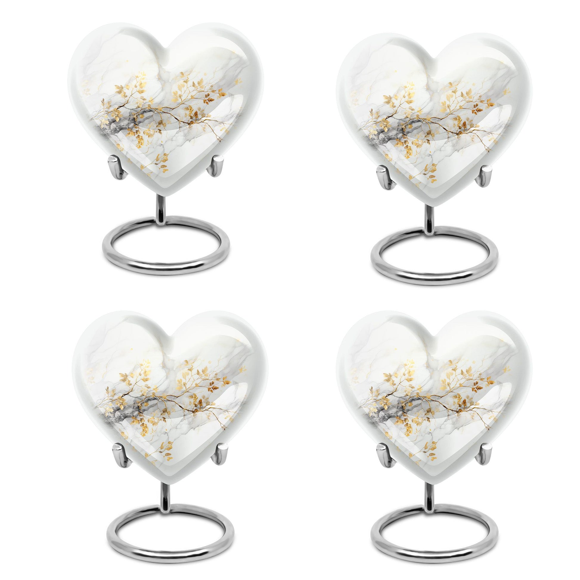 Vibrant Swirl 10-inch Heart Urn