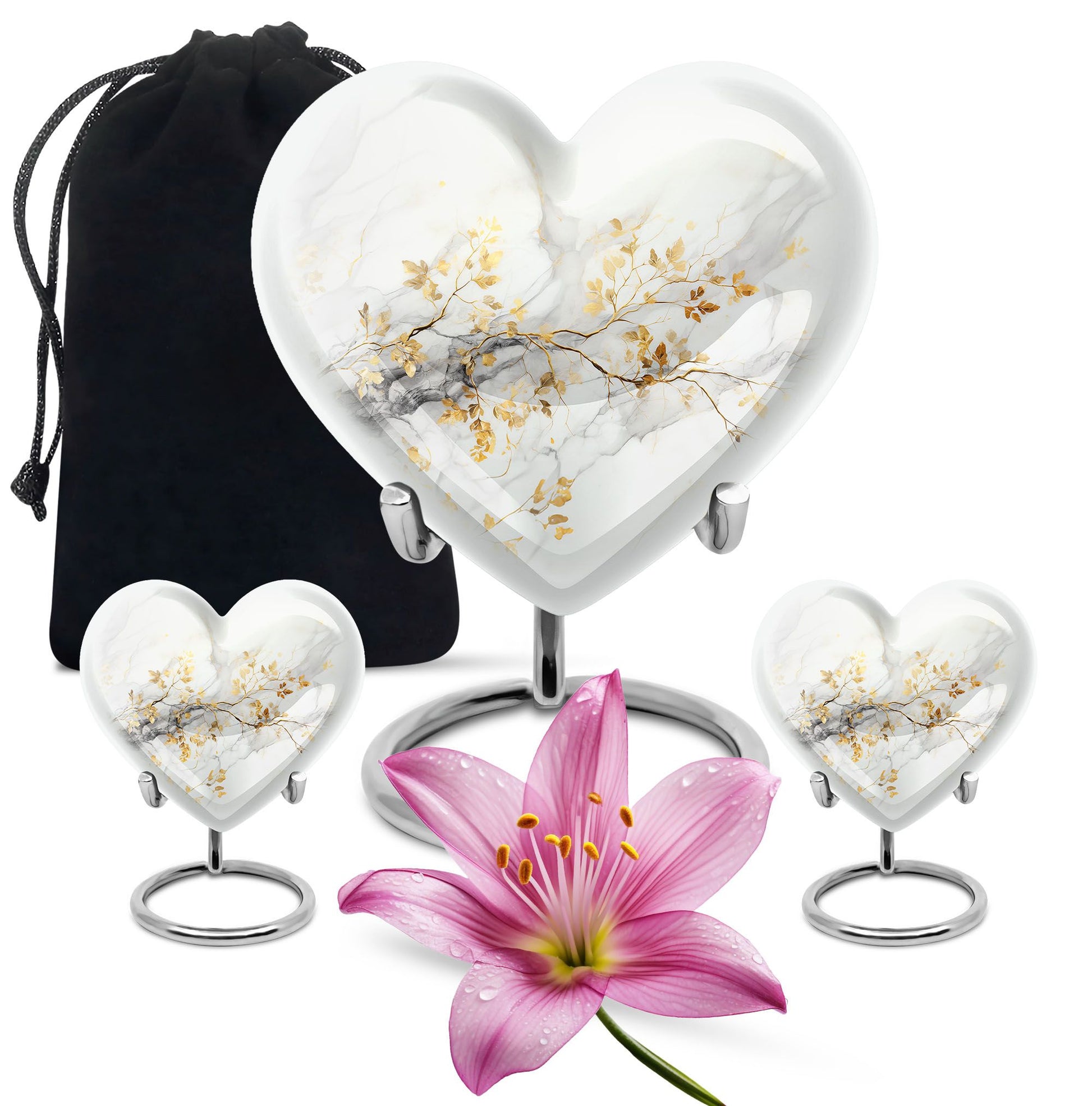 Vibrant Swirl 10-inch Heart Urn