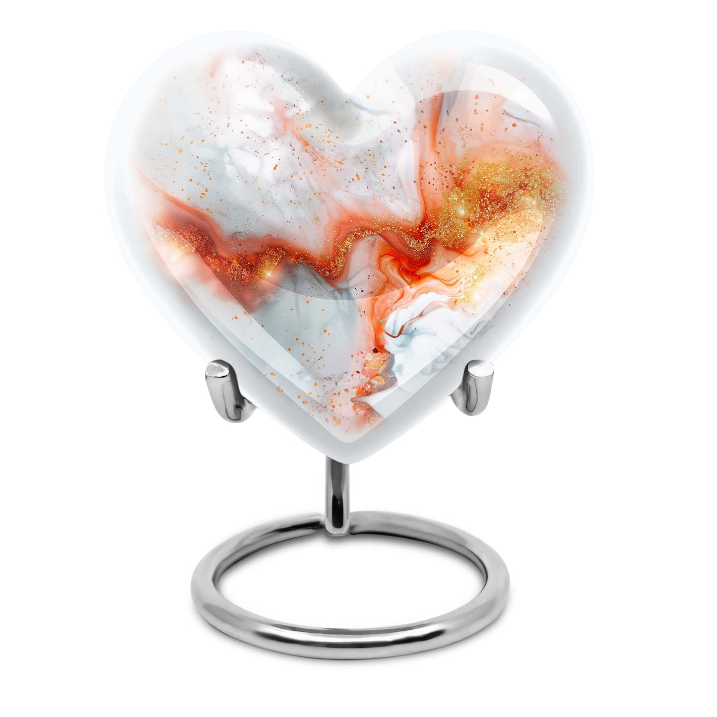 Vibrant Swirl Heart Urn