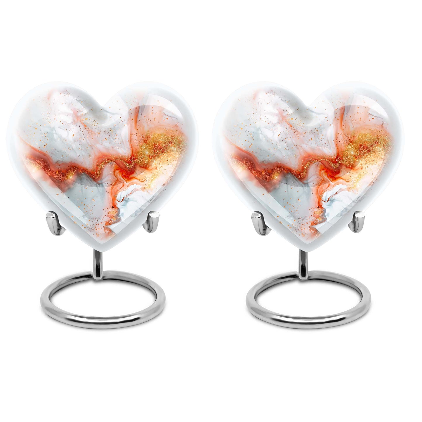 Vibrant Swirl Heart Urn