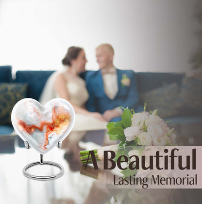 Vibrant Swirl Heart Urn