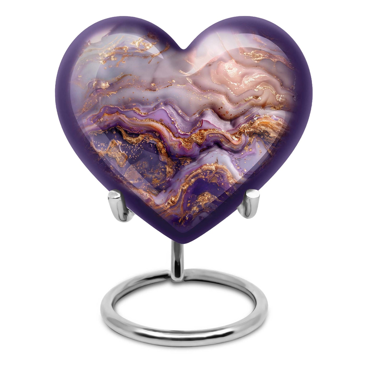 Vibrant Swirl, heart-shaped