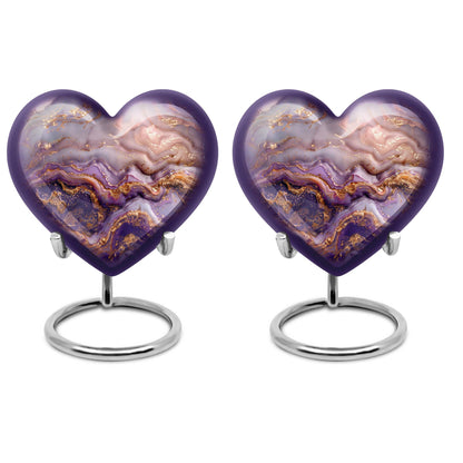 Vibrant Swirl, heart-shaped