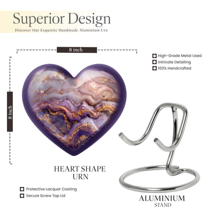 Vibrant Swirl, heart-shaped