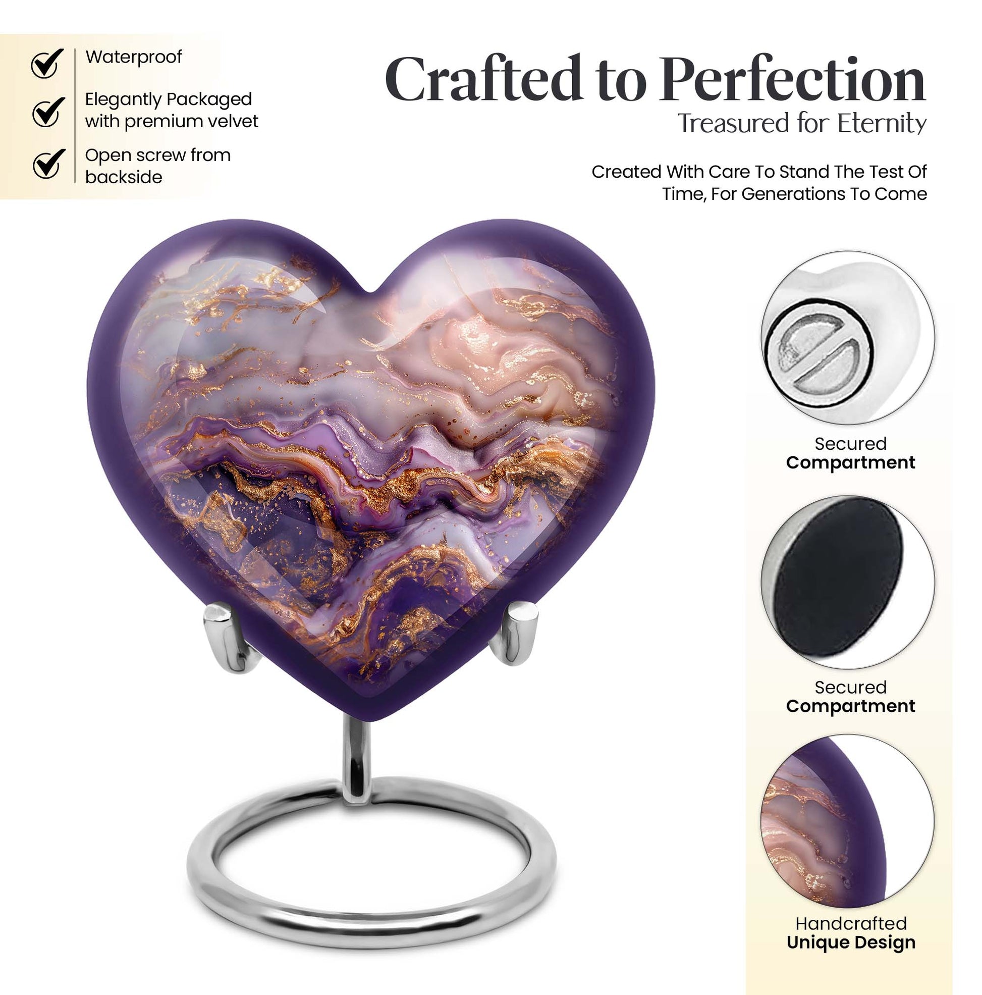 Vibrant Swirl, heart-shaped
