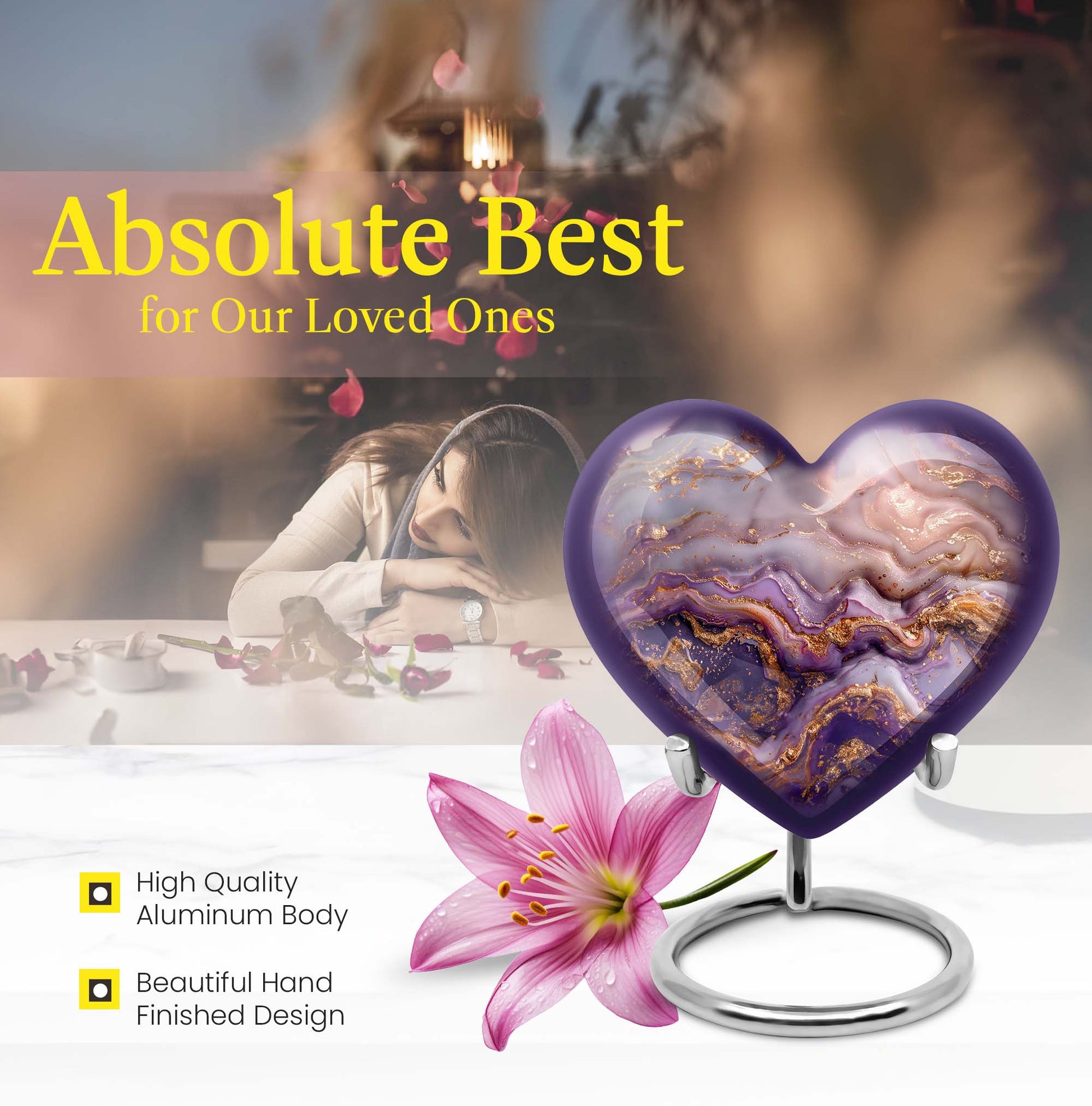 Vibrant Swirl, heart-shaped