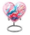 vibrant swirl memorial urn for human ashes