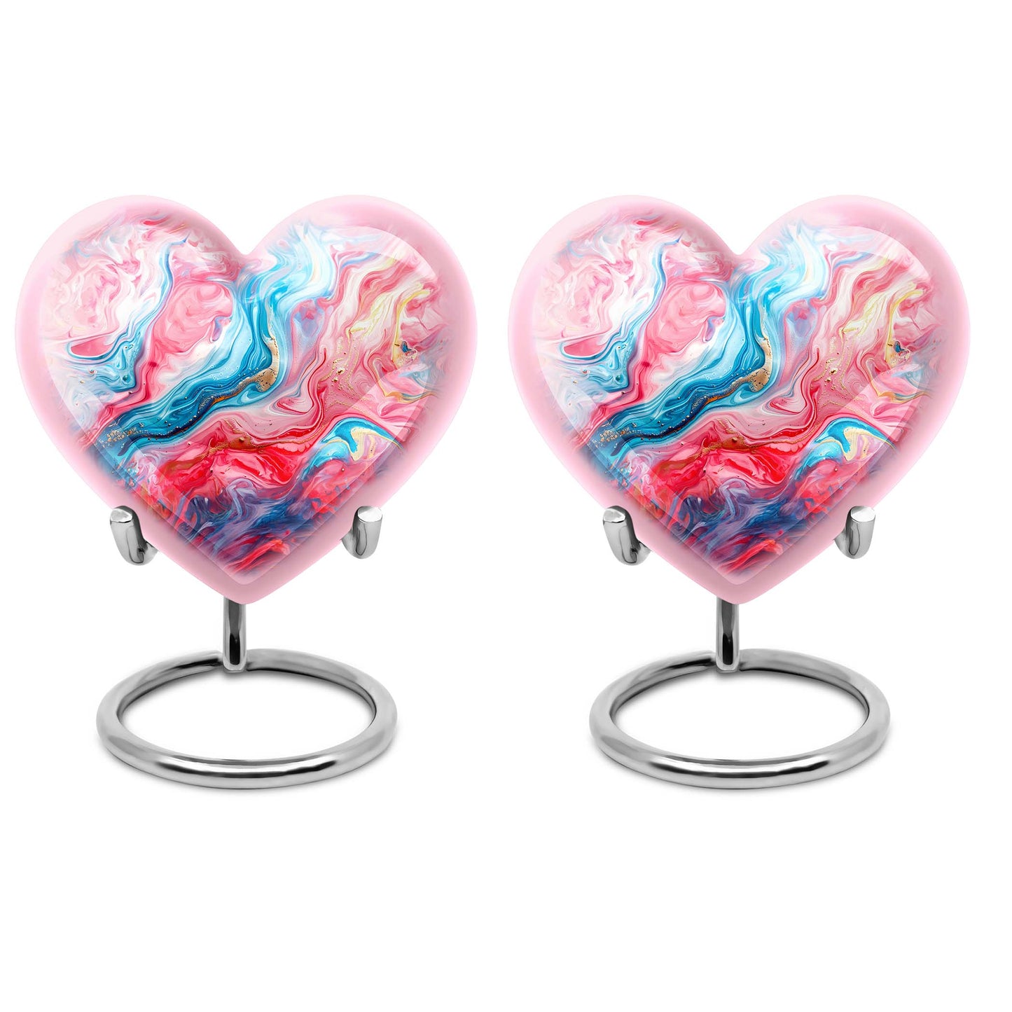 vibrant swirl memorial urn for human ashes
