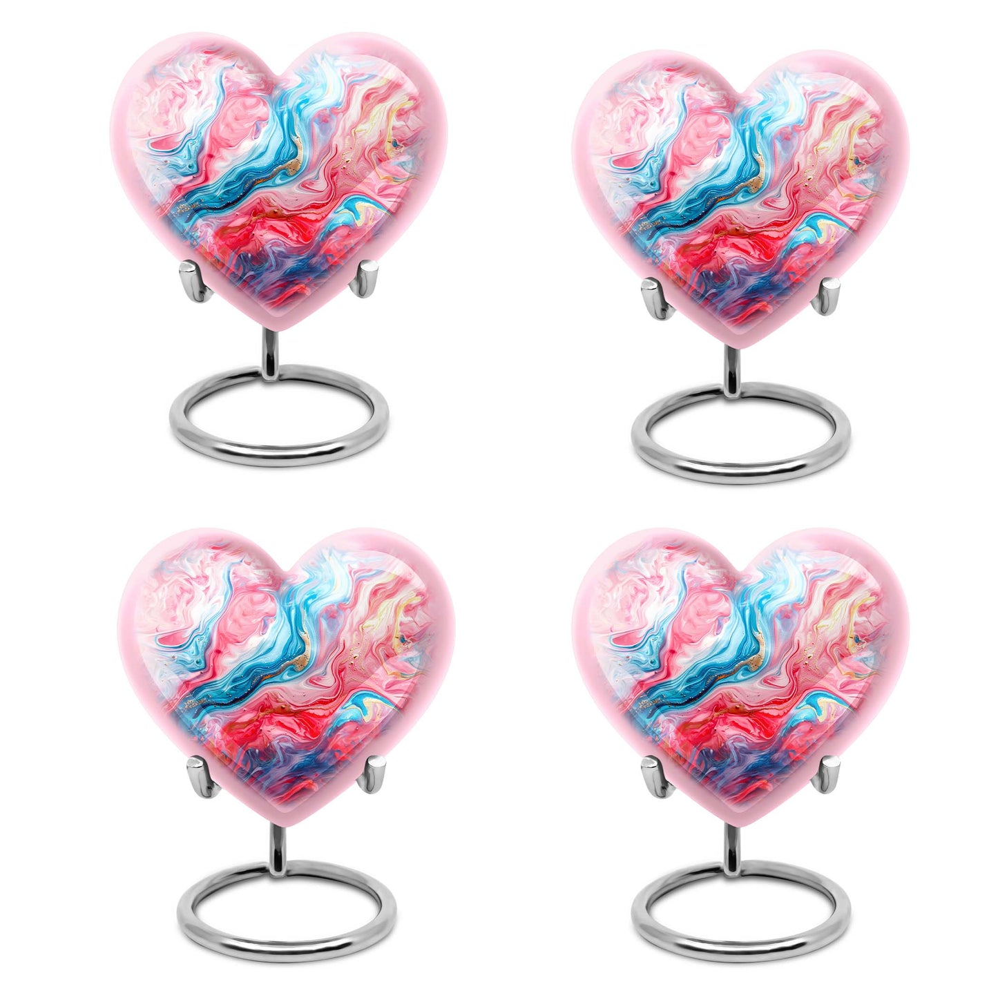 vibrant swirl memorial urn for human ashes
