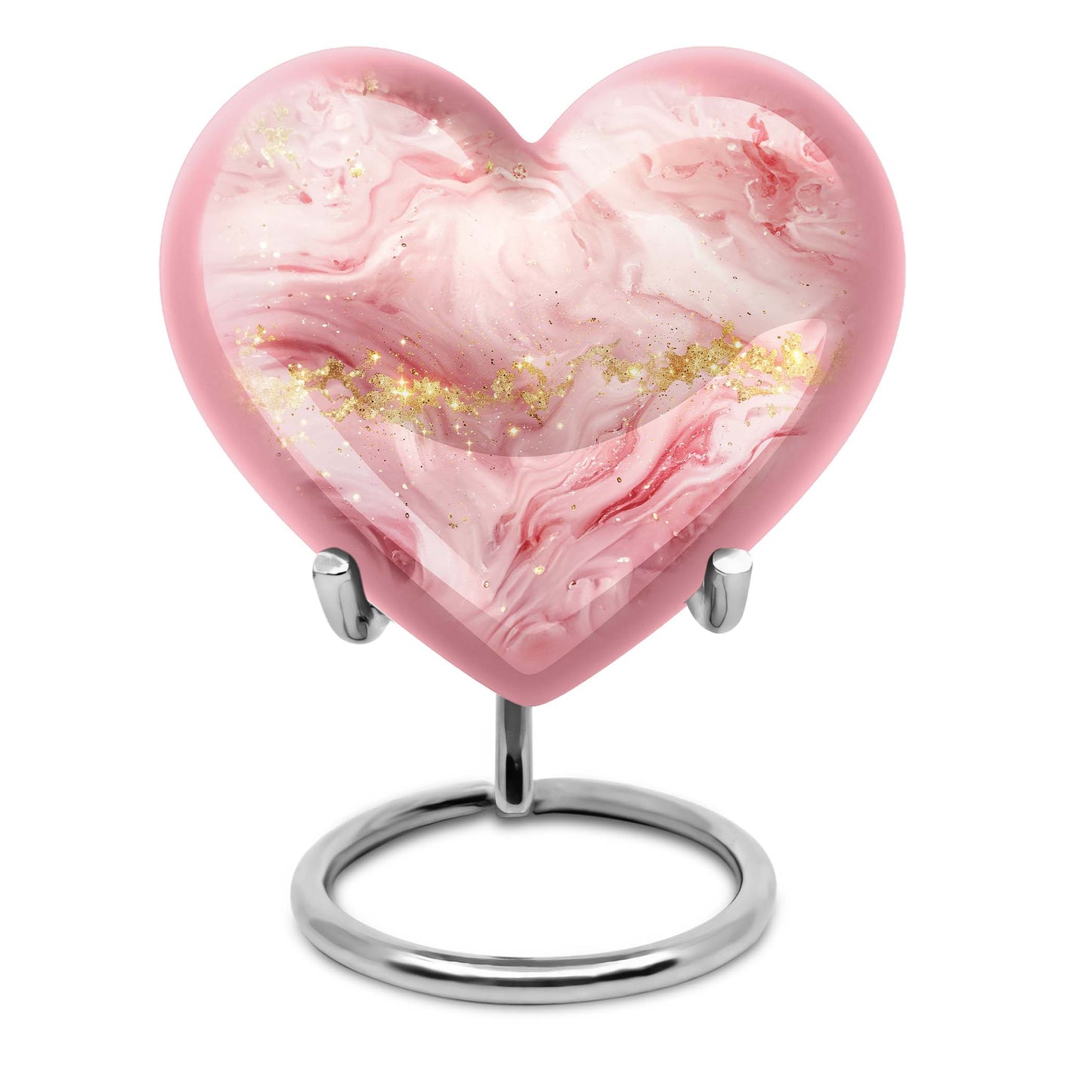 Vibrant Swirl Heart Urn for cremation ashes