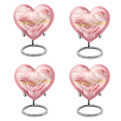 Vibrant Swirl Heart Urn for cremation ashes