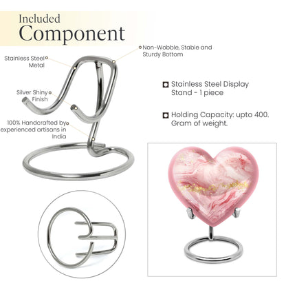 Vibrant Swirl Heart Urn for cremation ashes