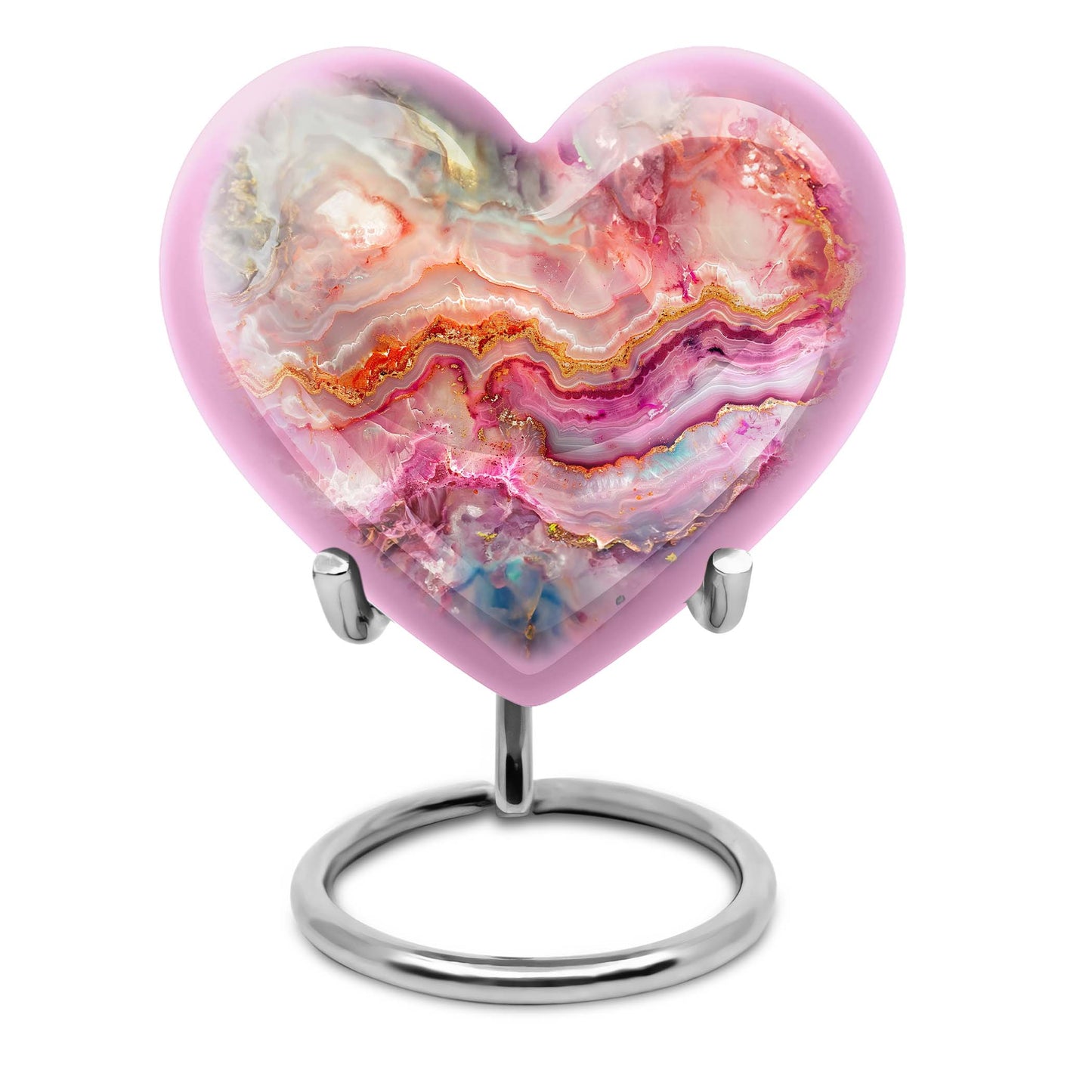 Vibrant Swirl Heart Urn