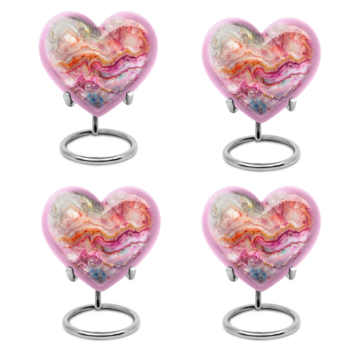 Vibrant Swirl Heart Urn