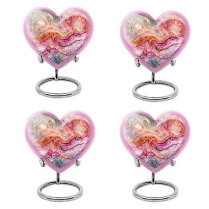Vibrant Swirl Heart Urn
