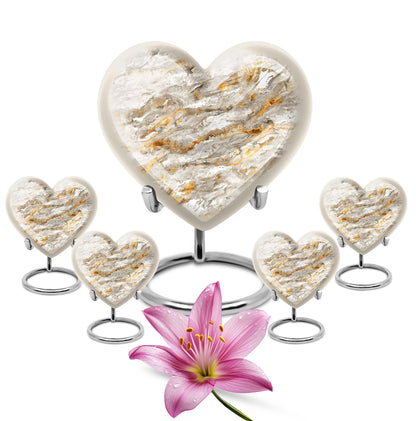Vibrant Swirl Heart Urn