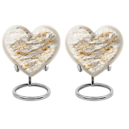 Vibrant Swirl Heart Urn