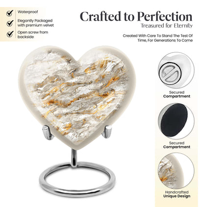 Vibrant Swirl Heart Urn